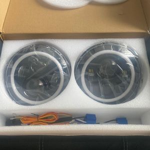 DV8 Off-road LED headlights with halo ring 07-18 Jeep Jk